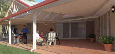 Shademaster Pitched by Eclipse Sun Control & Patios